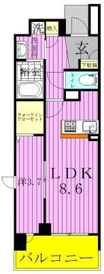 ｄｅａｒｅｓｔＩＩＩ 201｜千葉県柏市柏３丁目(賃貸マンション1LDK・2階・34.89㎡)の写真 その2