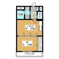 フェリーチェ  ｜ 愛知県名古屋市港区明正１丁目（賃貸マンション1LDK・4階・36.98㎡） その2