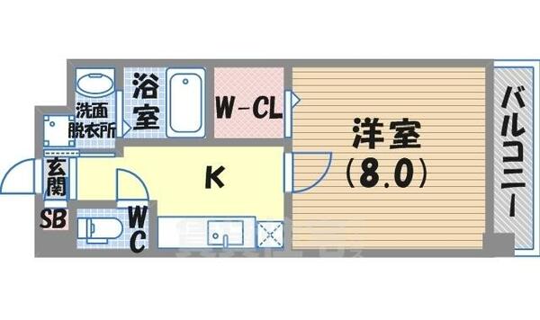 兵庫県神戸市須磨区車字潰ノ下(賃貸マンション1K・2階・28.34㎡)の写真 その2