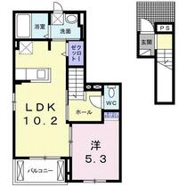 チェーリオ 202 ｜ 静岡県浜松市中央区泉４丁目（賃貸アパート1LDK・2階・42.59㎡） その2