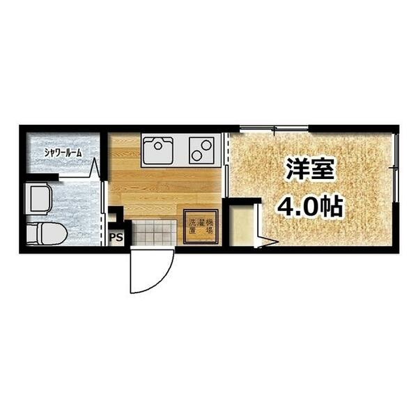 マツドハイム｜千葉県松戸市松戸(賃貸アパート1K・2階・17.50㎡)の写真 その2
