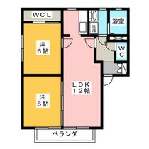 ヒルトップ東山Ｂ棟  ｜ 愛知県名古屋市千種区唐山町３丁目（賃貸アパート2LDK・2階・57.58㎡） その2