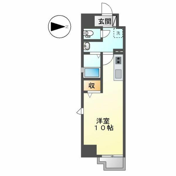 ＨＦ名駅北レジデンスＥＡＳＴ 1408｜愛知県名古屋市西区菊井２丁目(賃貸マンション1R・14階・31.25㎡)の写真 その2