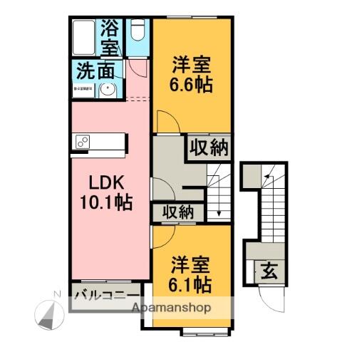 同じ建物の物件間取り写真 - ID:221010700074