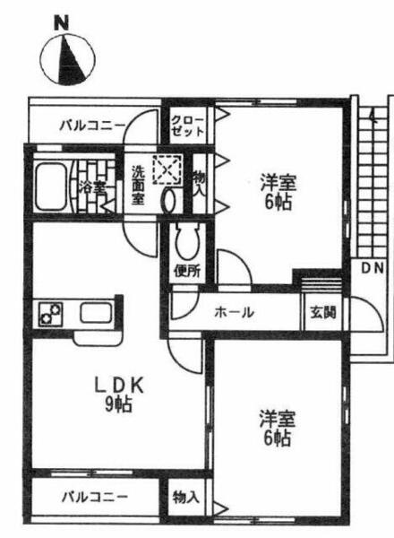 レスティアⅡ 201｜東京都足立区舎人１丁目(賃貸アパート2LDK・2階・50.00㎡)の写真 その2