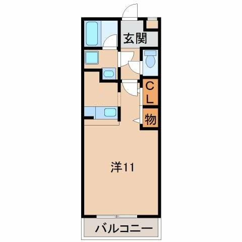 和歌山県和歌山市新在家(賃貸アパート1R・2階・31.50㎡)の写真 その2