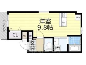 大阪府吹田市清和園町（賃貸アパート1R・1階・24.56㎡） その2