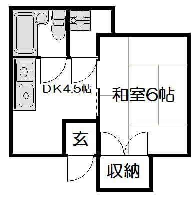 五十川ビル 101｜京都府京都市下京区梅小路高畑町(賃貸マンション1DK・1階・25.00㎡)の写真 その2