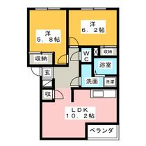 サンフォレストⅠ  ｜ 愛知県一宮市萩原町花井方字郷中（賃貸アパート2LDK・1階・51.82㎡） その2