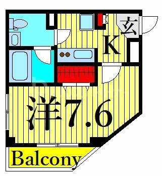 ＷＩＴＨ　ＰＬＡＣＥ　ＭＩＮＯＷＡ｜東京都台東区竜泉２丁目(賃貸マンション1K・2階・24.22㎡)の写真 その2