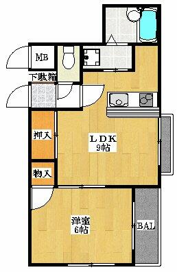 東京都豊島区長崎１丁目(賃貸マンション1LDK・4階・34.61㎡)の写真 その2