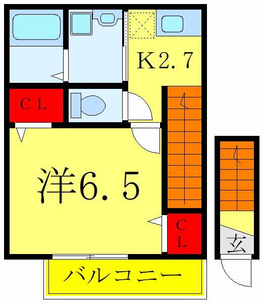 アールズコート　Ｉ棟 201｜東京都足立区柳原１丁目(賃貸アパート1K・2階・26.27㎡)の写真 その1