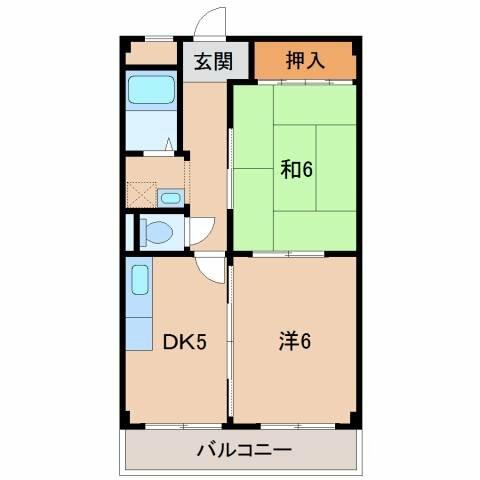 マンションＫＥＩＨＯ｜和歌山県和歌山市松島(賃貸マンション2DK・3階・41.00㎡)の写真 その2