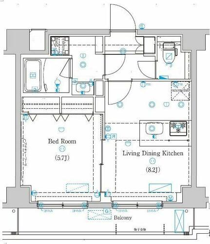 同じ建物の物件間取り写真 - ID:213106700063