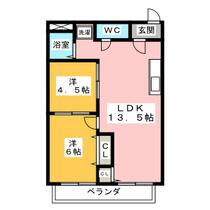 ハイツ吉津  ｜ 愛知県名古屋市中川区吉津２丁目（賃貸アパート2LDK・2階・52.14㎡） その2