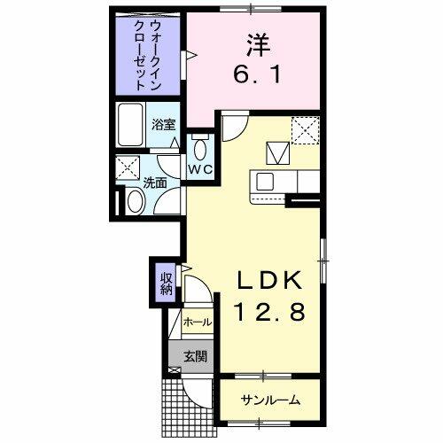 和歌山県橋本市柏原(賃貸アパート1LDK・1階・50.13㎡)の写真 その2