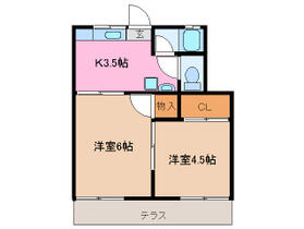 三重県松阪市鎌田町（賃貸アパート2K・1階・33.20㎡） その2