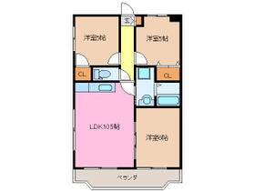 三重県松阪市内五曲町（賃貸マンション3LDK・3階・56.70㎡） その2