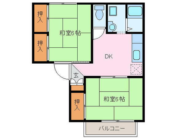 三重県伊勢市竹ケ鼻町(賃貸アパート2DK・1階・43.00㎡)の写真 その2