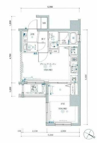 同じ建物の物件間取り写真 - ID:214054879167