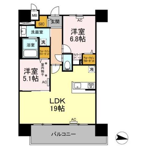 同じ建物の物件間取り写真 - ID:244003996097