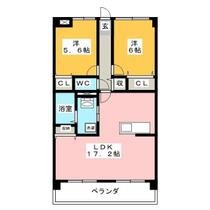 フォレステージ豊川  ｜ 愛知県豊川市馬場町郷前（賃貸マンション2LDK・4階・65.65㎡） その2