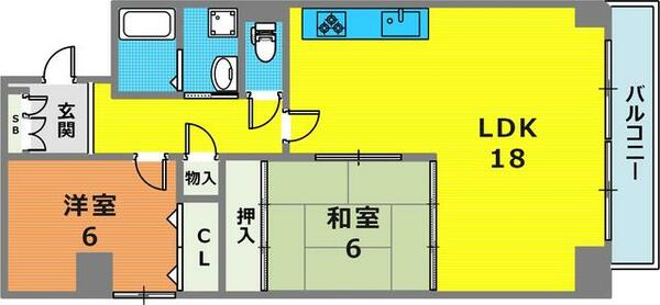 シャンボール三宮 501｜兵庫県神戸市中央区熊内町４丁目(賃貸マンション2LDK・5階・70.62㎡)の写真 その2