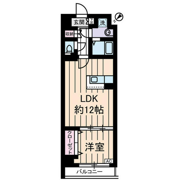 ＹＡＹＯＩ　ＣＯＵＲＴ 1008｜神奈川県横浜市中区弥生町１丁目(賃貸マンション1LDK・10階・40.08㎡)の写真 その2