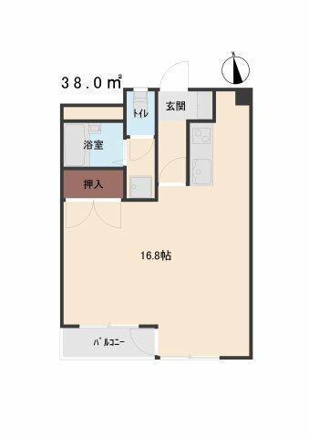 ＭＫビル 302｜群馬県高崎市浜尻町(賃貸マンション1R・3階・38.34㎡)の写真 その2