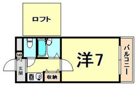 兵庫県西宮市鳴尾町１丁目（賃貸マンション1K・5階・23.00㎡） その2