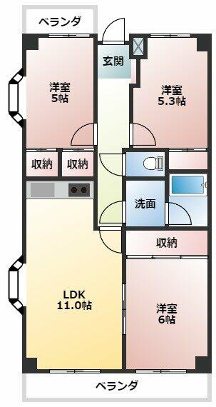 エルパティオ滝ノ水 403｜愛知県名古屋市緑区滝ノ水１丁目(賃貸マンション3LDK・4階・65.64㎡)の写真 その2