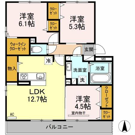 同じ建物の物件間取り写真 - ID:243006712317