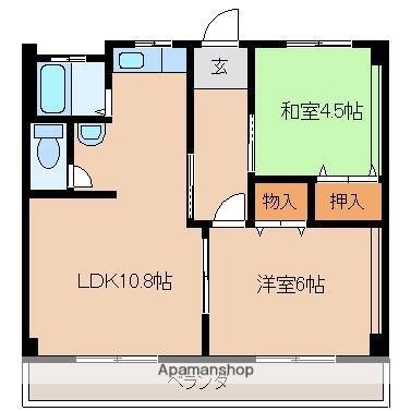 同じ建物の物件間取り写真 - ID:204003684669