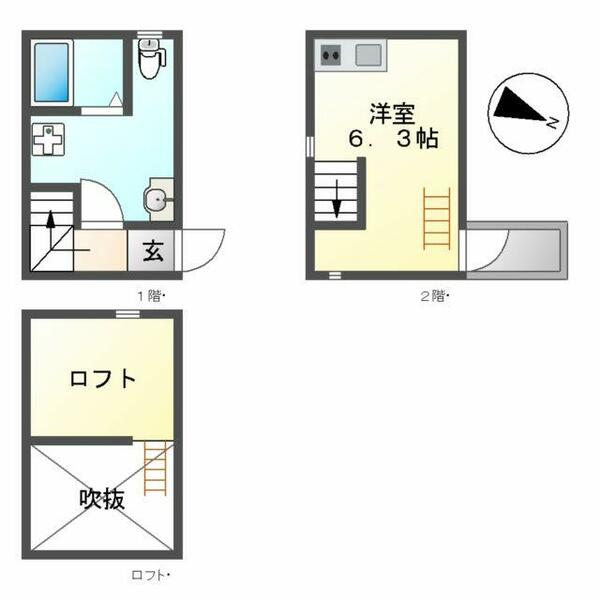 アースクエイク豊ＩＩ 101｜愛知県名古屋市南区豊２丁目(賃貸アパート1R・1階・20.36㎡)の写真 その2