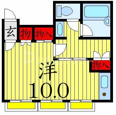 オレンジコーポ 101｜東京都北区上十条１丁目(賃貸アパート1R・1階・28.30㎡)の写真 その2