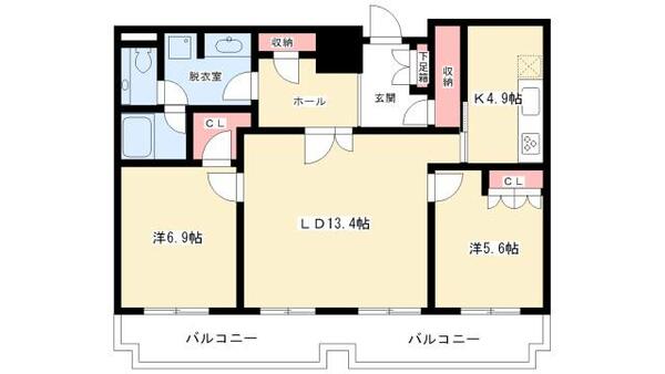 千種タワーヒルズ 1705｜愛知県名古屋市千種区千種２丁目(賃貸マンション2LDK・17階・75.05㎡)の写真 その2