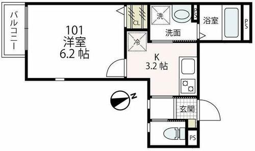 同じ建物の物件間取り写真 - ID:214055086625