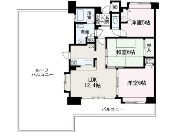 ジュビランス｜埼玉県朝霞市三原５丁目(賃貸マンション3LDK・7階・62.94㎡)の写真 その2