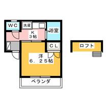 ラグハウス  ｜ 愛知県知立市牛田町コネハサマ（賃貸アパート1K・2階・21.93㎡） その2