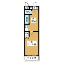 アイルーム北刈谷Ⅱ  ｜ 愛知県刈谷市築地町２丁目（賃貸マンション1K・2階・23.73㎡） その2