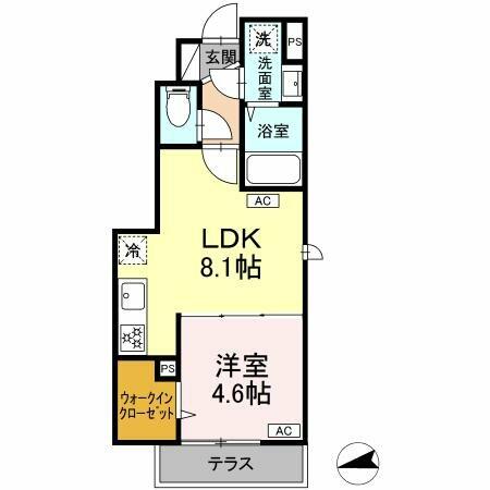 （仮）東野川１丁目ＰＪ　Ａ棟 110｜東京都狛江市東野川１丁目(賃貸アパート1LDK・1階・32.37㎡)の写真 その2