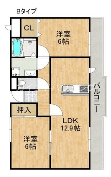 クレールＩ．Ｋ｜大阪府岸和田市田治米町(賃貸マンション2LDK・2階・57.98㎡)の写真 その2