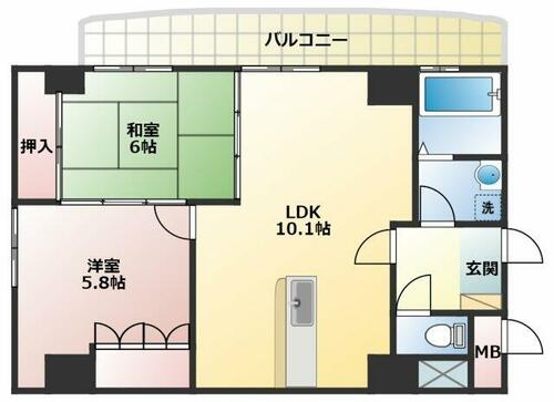 同じ建物の物件間取り写真 - ID:228048596118