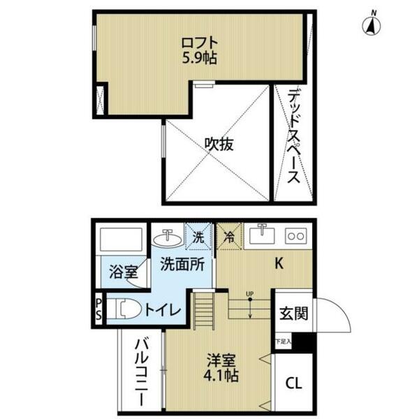 ウィステリアージュ塚口｜兵庫県尼崎市南塚口町８丁目(賃貸アパート1K・2階・19.71㎡)の写真 その2