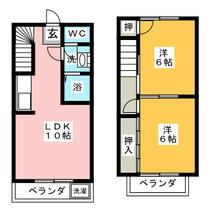 ヴィラカミヒコ１０  ｜ 愛知県高浜市碧海町３丁目（賃貸テラスハウス2LDK・--・48.60㎡） その2