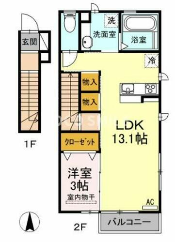 同じ建物の物件間取り写真 - ID:223031927687