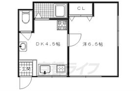 フラット・パストラル 1A ｜ 京都府京都市伏見区深草キトロ町（賃貸アパート1DK・1階・22.65㎡） その2