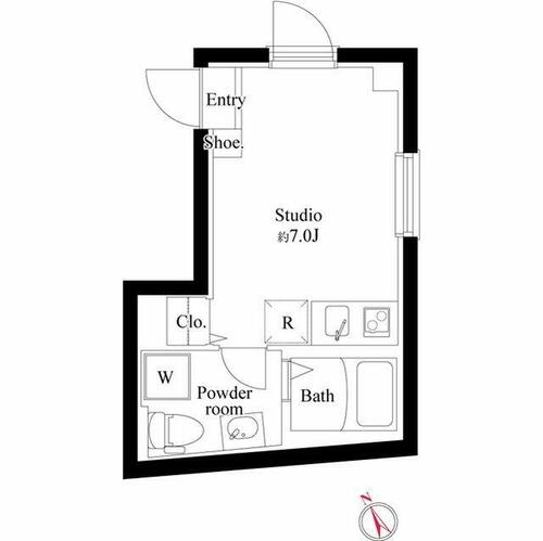 同じ建物の物件間取り写真 - ID:213102106227