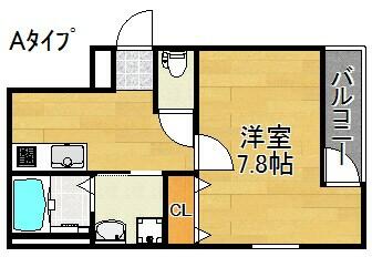 大阪府大阪市住吉区遠里小野６丁目(賃貸アパート1K・1階・28.20㎡)の写真 その2