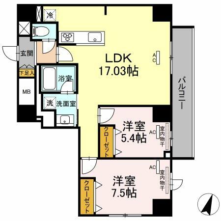 ＳｕｎＲｅｓｉｄｅｎｃｅ泊（ＤＷ） 601｜沖縄県那覇市泊２丁目(賃貸マンション2LDK・6階・67.83㎡)の写真 その2